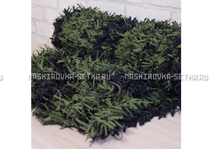 Маскировочная сеть Зеленя 2х3 м (зелено-черная) – купить по цене 3200 руб. в интернет-магазине в городе Саранск картинка 4